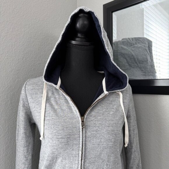 J.CREW Gray Full Zip Hoodie Sweatshirt XS - Picture 8 of 14